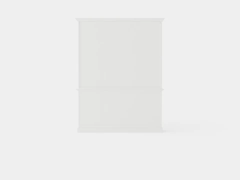 Assonet display cabinet white 3D Model