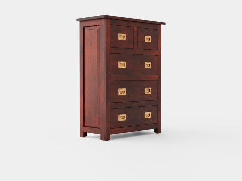 Backbay chest of drawers English 3D 模型