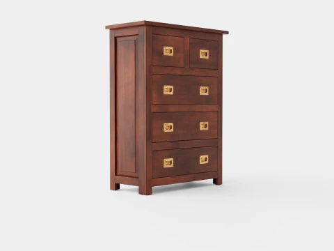 Backbay Kommode sattes Braun 3D Modell