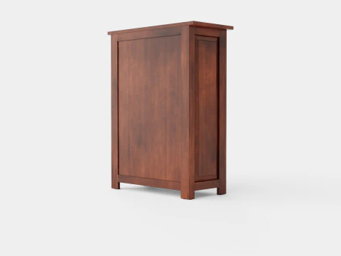 Backbay chest of drawers rich brown 3D Model