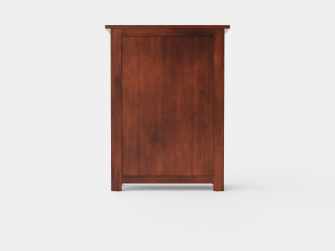 Backbay chest of drawers rich brown 3D Model