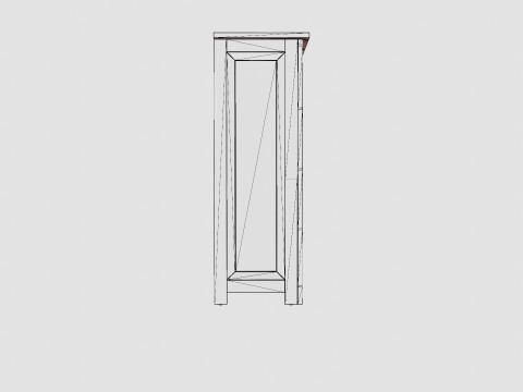 Backbay chest of drawers rich brown 3D Model
