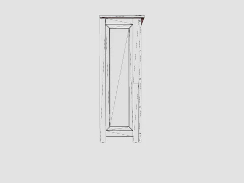Backbay chest of drawers rich brown 3D Model