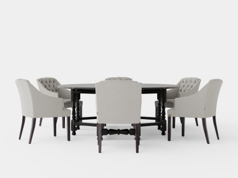 Balmoral black with Delano chair sand 3Dモデル