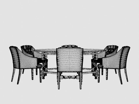 Balmoral black with Delano chair sand 3Dモデル