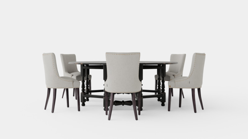 Balmoral black with Hudson chair sand Modèle 3D .c4d .max .obj .3ds .fbx .stl .blend 