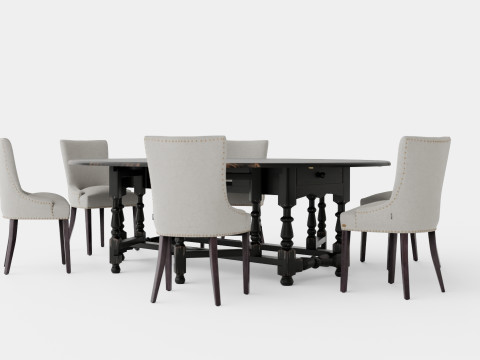 Balmoral black with Hudson chair sand Modèle 3D