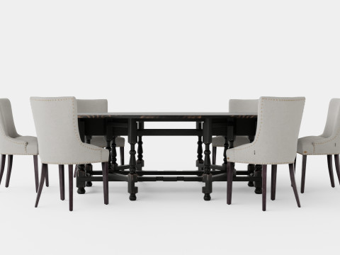 Balmoral black with Hudson chair sand Modèle 3D