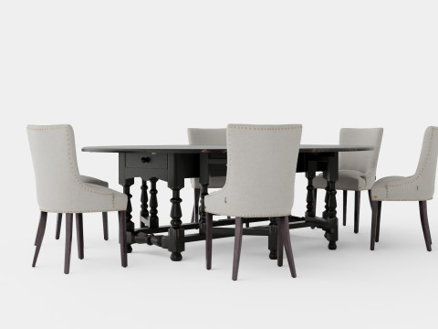 Balmoral black with Hudson chair sand Modèle 3D