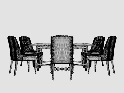Balmoral black with Venice chair sand Modello 3D