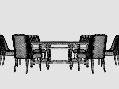 Balmoral black with Venice chair sand Modello 3D