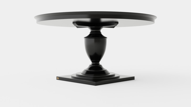 Bates round dining table black Modèle 3D .c4d .max .obj .3ds .fbx .stl .blend 