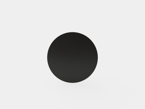 Bates round dining table black Modèle 3D