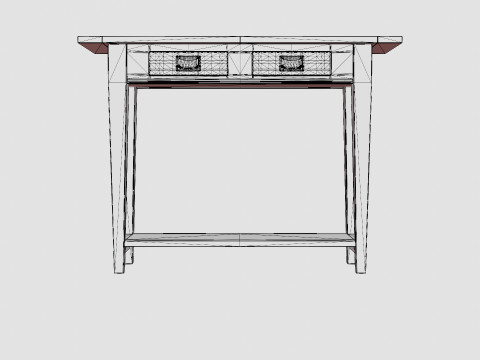 Bayberry console table English Modello 3D