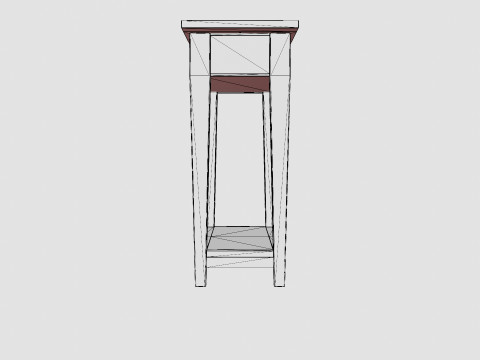 Bayberry console table English Modello 3D