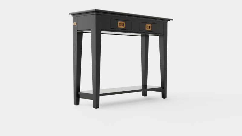 Bayberry console table black 3D 模型 .c4d .max .obj .3ds .fbx .stl .blend 