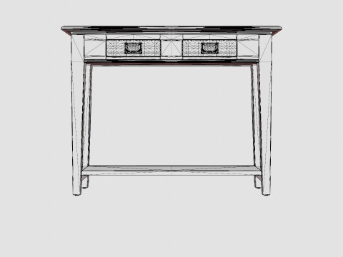 Bayberry console table black 3D 模型