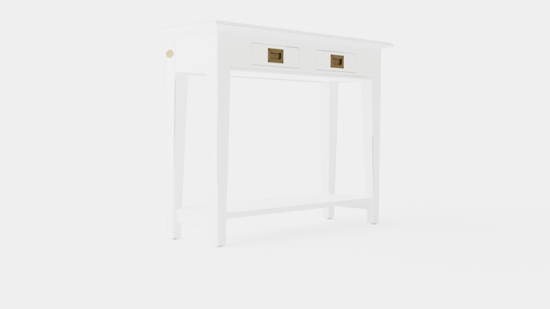 Bayberry console table white Modèle 3D .c4d .max .obj .3ds .fbx .stl .blend 