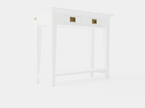 Bayberry console table white Modello 3D