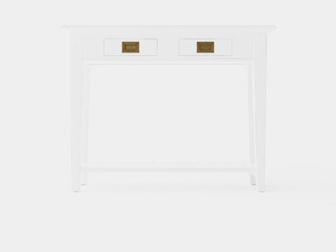 Bayberry console table white Modèle 3D