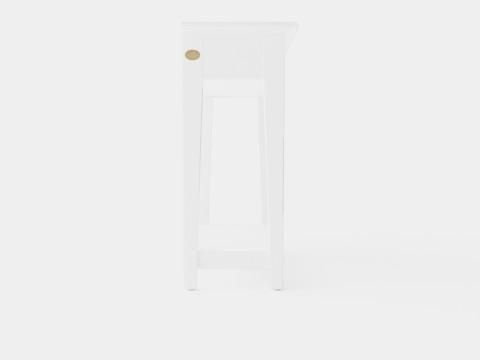 Bayberry console table white Modèle 3D