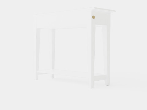 Bayberry console table white Modèle 3D
