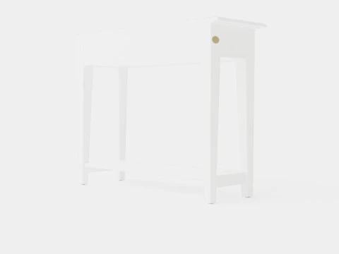 Bayberry console table white 3D Model