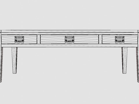 Belknap coffee table English 3D-Modell