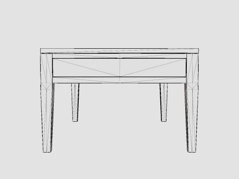 Belknap coffee table English 3D Model