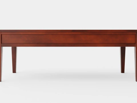 Belknap coffee table rich brown 3D Model