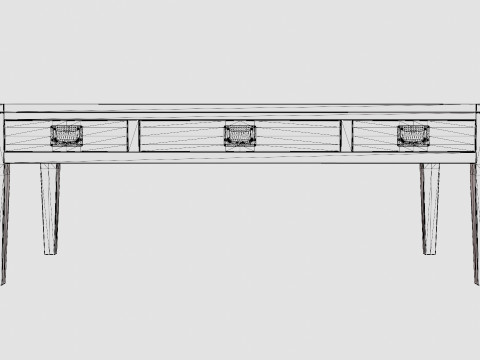 Belknap coffee table rich brown Modelo 3D