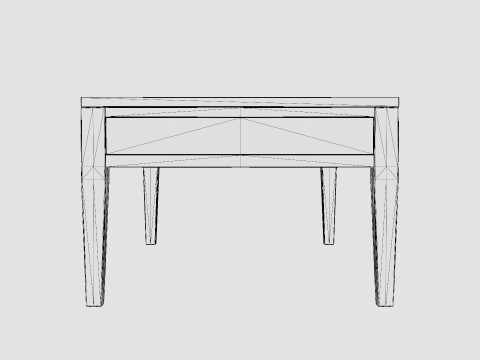 Belknap coffee table rich brown Modelo 3D