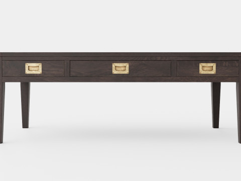 Belknap coffee table wenge 3D Model