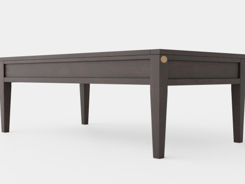 Belknap coffee table wenge 3D Model