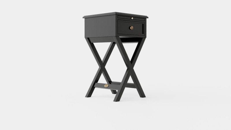 Bretagne side table black 3D मॉडल .c4d .max .obj .3ds .fbx .stl .blend 