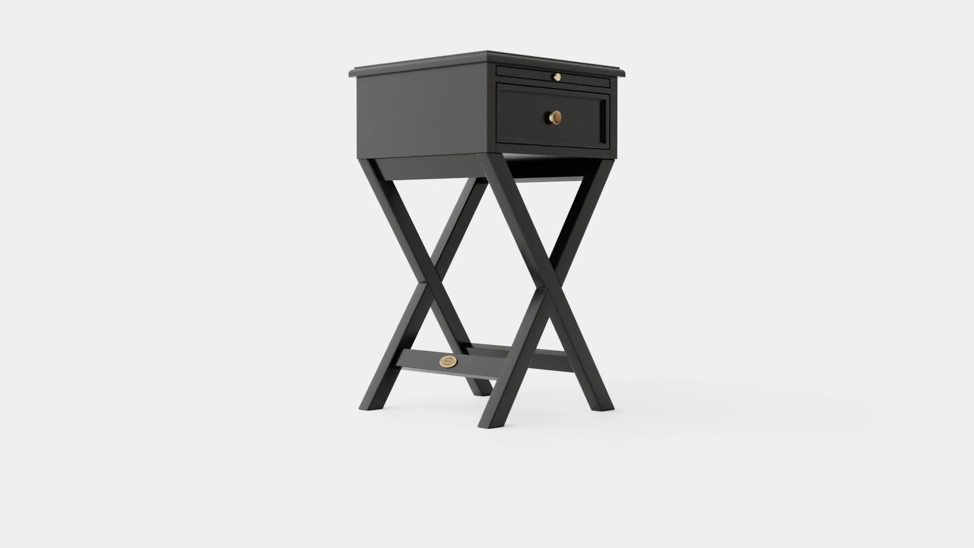 Bretagne side table black 3D Model .c4d .max .obj .3ds .fbx .stl .blend 