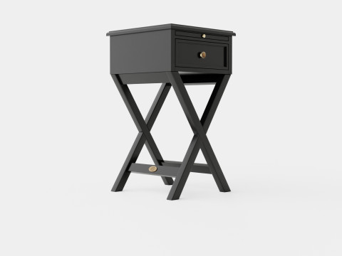 Bretagne side table black Modelo 3D