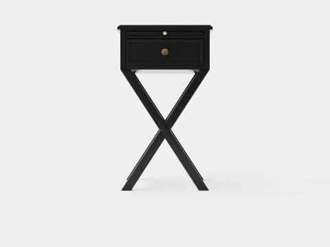 Bretagne side table black 3D Model