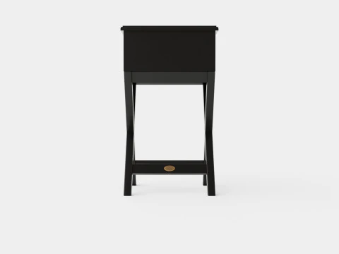 Bretagne side table black 3D Model