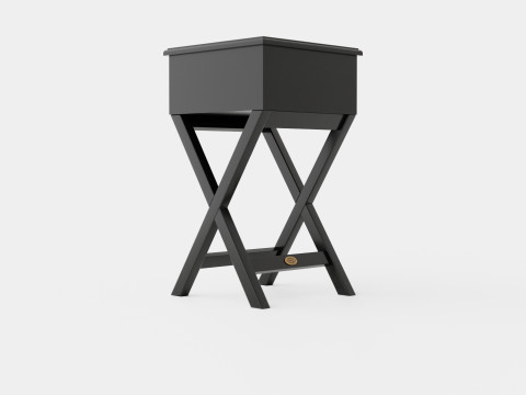 Bretagne side table black 3D मॉडल