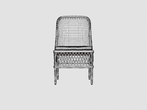Brussel dining chair vintage Modelo 3D