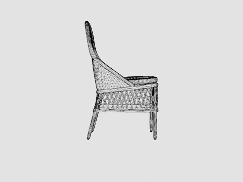 Brussel dining chair vintage Modelo 3D