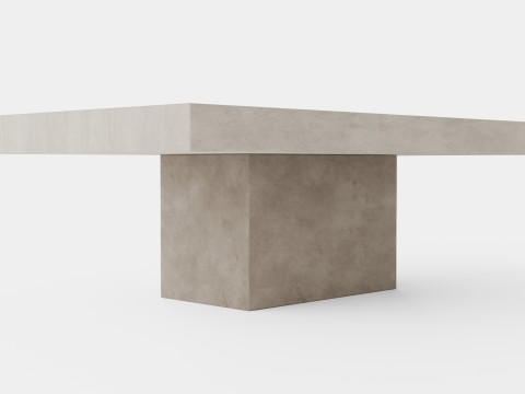 Campos coffee table grey 3D Model