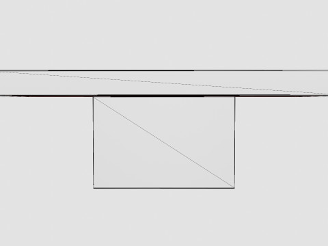 Campos coffee table grey 3D Model