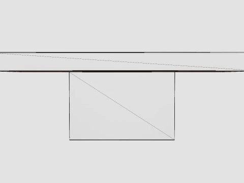 Campos coffee table grey 3D Model