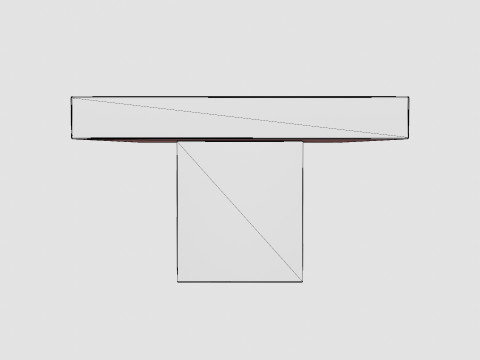 Campos coffee table grey 3D Model