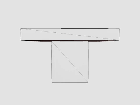 Campos coffee table grey 3D Model