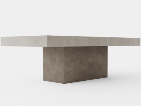 Campos coffee table grey Model 3D