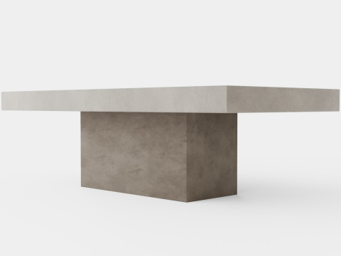Campos coffee table grey 3D 모델