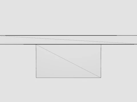 Campos coffee table grey 3D Model